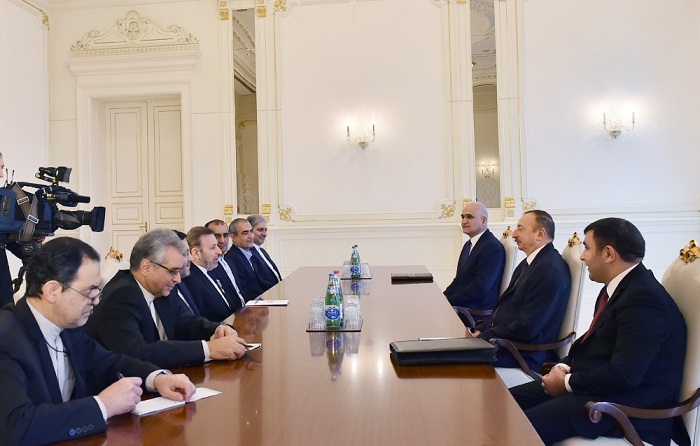 President Ilham Aliyev received delegation led by Iranian Minister 